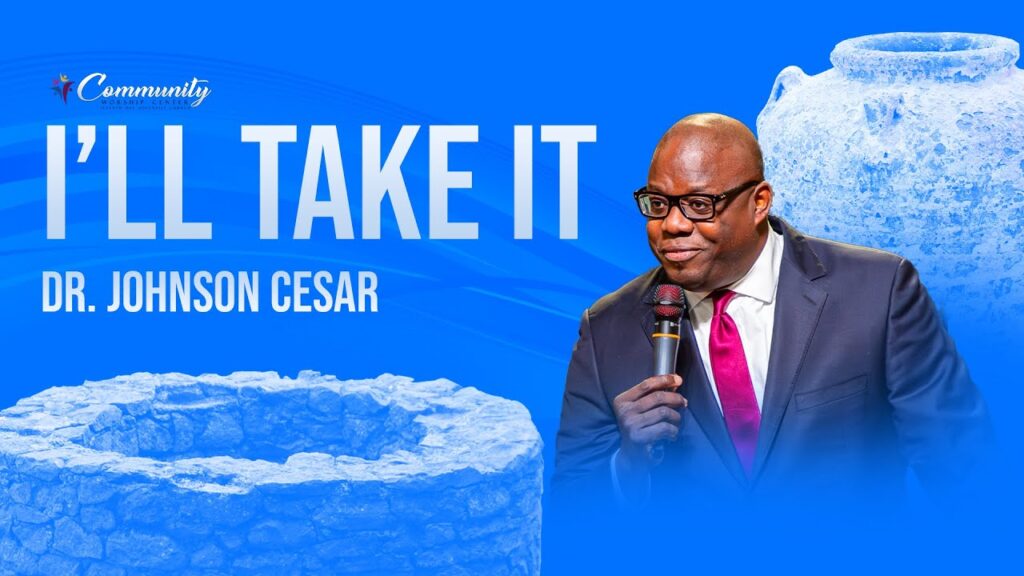 Black Preacher on Blue background- I'll take it.